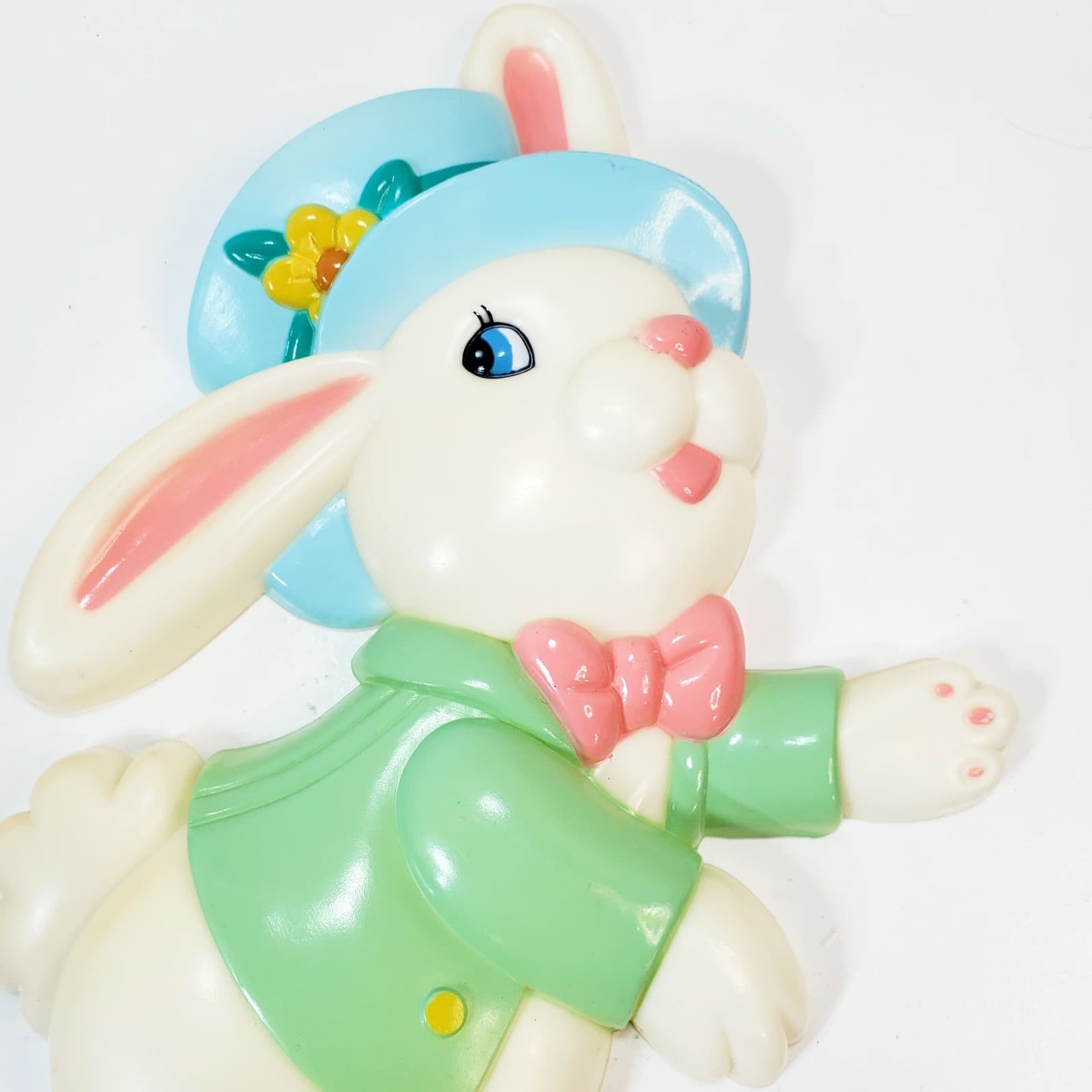 Vintage Easter Bunny Plastic Garden Yard Stake Decor Decoration 14" - Thumbnail 2