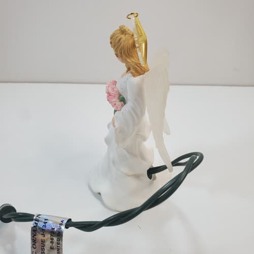 Vintage 1997 Hallmark Ladene Light Up Christmas Ornament Angel Of Peace - Thumbnail 5