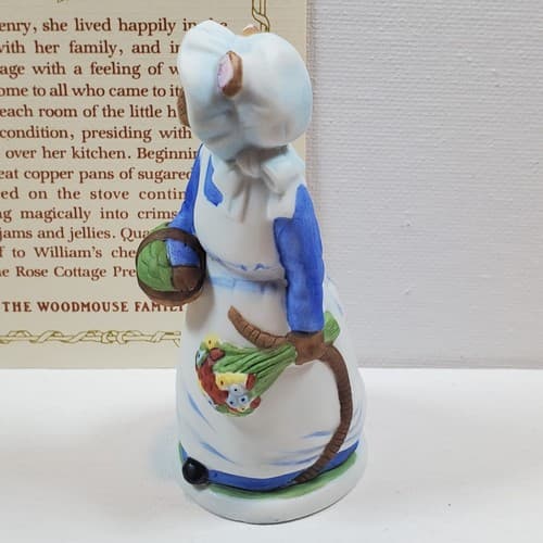 Vtg 1985 Woodmouse Family Daisy Mouse Figurine With Name Card Franklin Mint - Thumbnail 3
