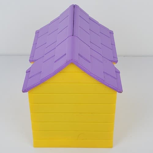 Polly Pocket Folding Fold Out Dog House 2 Dogs w/Outfits and Bowls - Thumbnail 8