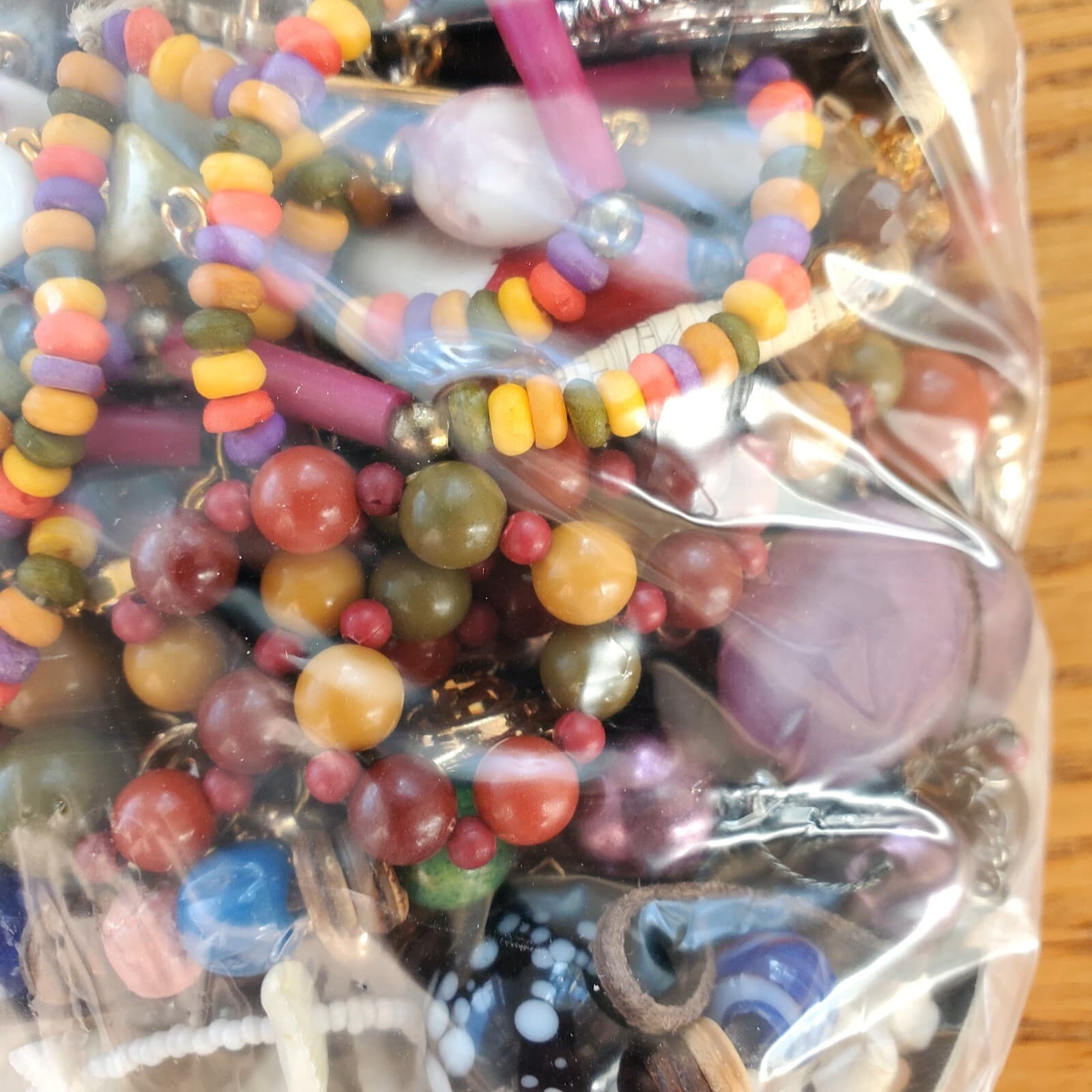 4+ LBS Jewelry Lot #888 Wearable Resellable Crafts Necklaces Earrings Vtg Modern - Thumbnail 10