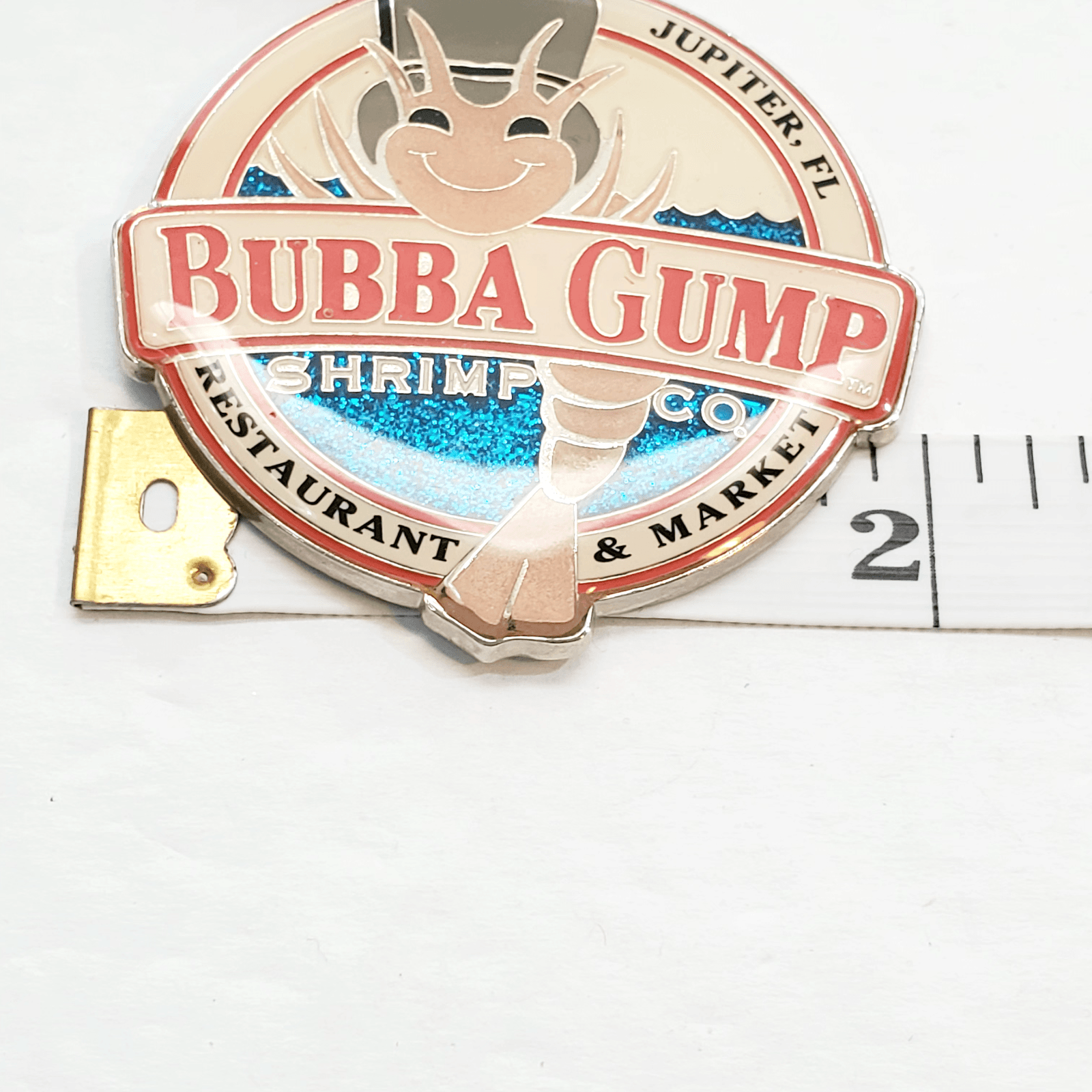 Bubba Gump Shrimp Co Restaurant & Market Jupiter Florida Logo Souvenir Keychain - Thumbnail 4