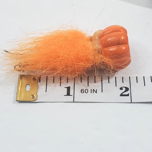 Russ Halloween Mini Orange Hair Troll Doll In Pumpkin Hook Earrings - Thumbnail 6