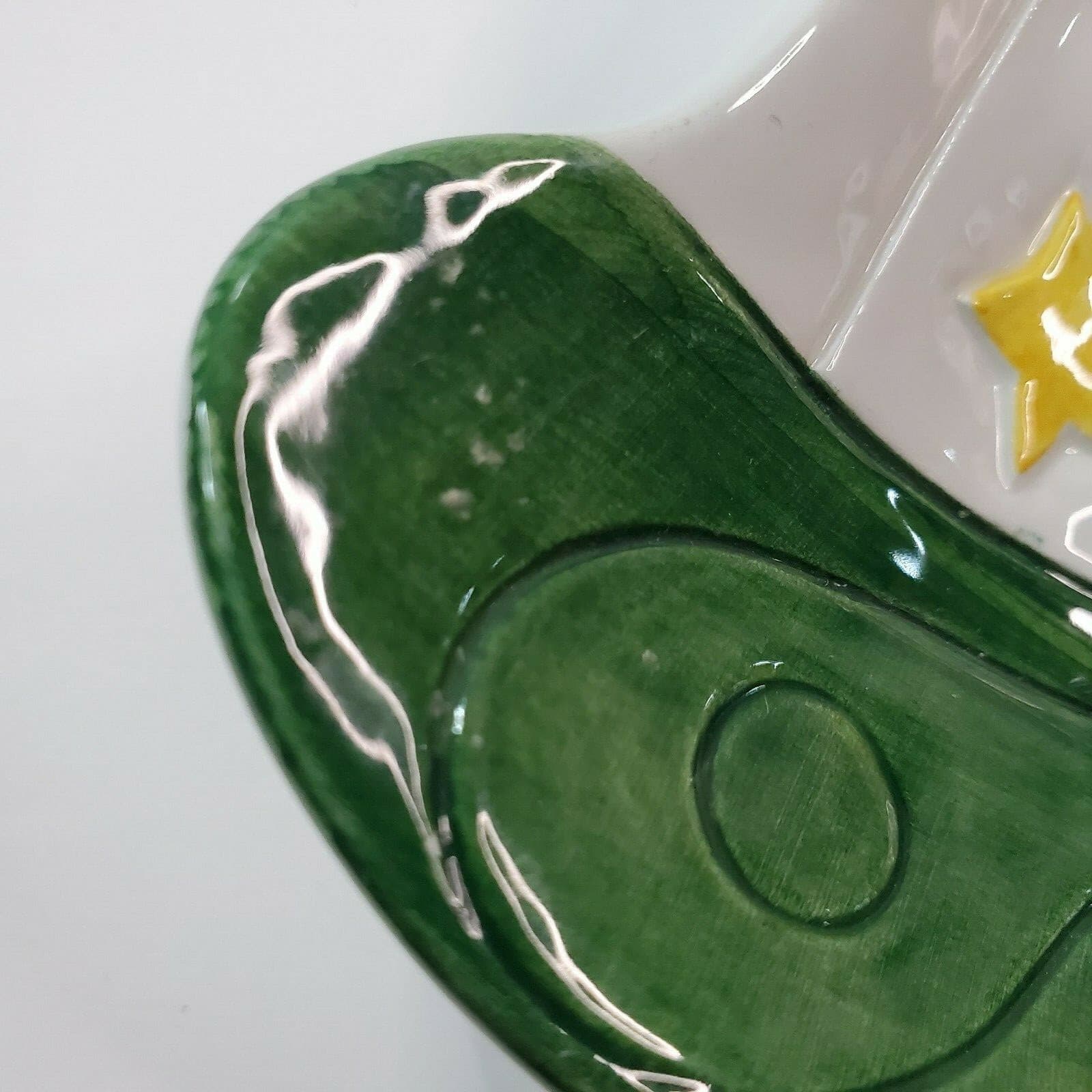 Vtg Hand Painted Ceramic Rocking Horse Serving Plate Made in Italy Canape 1980's - Thumbnail 8