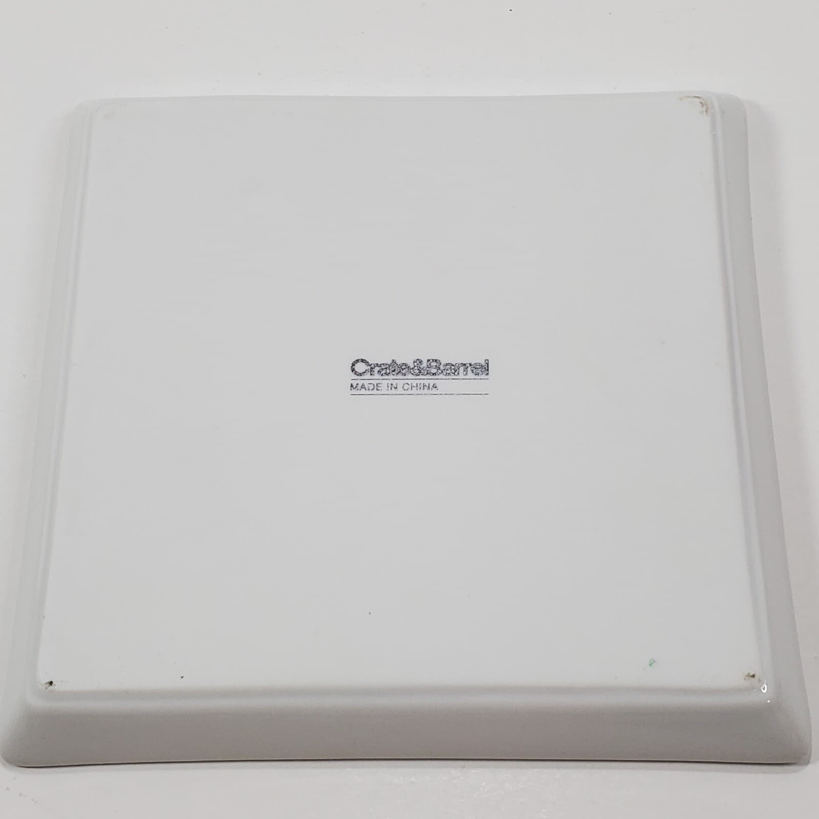 Crate & Barrel Road Trip Barcelona Appetizer Plate Ceramic Square 5.75" Decor - Thumbnail 3