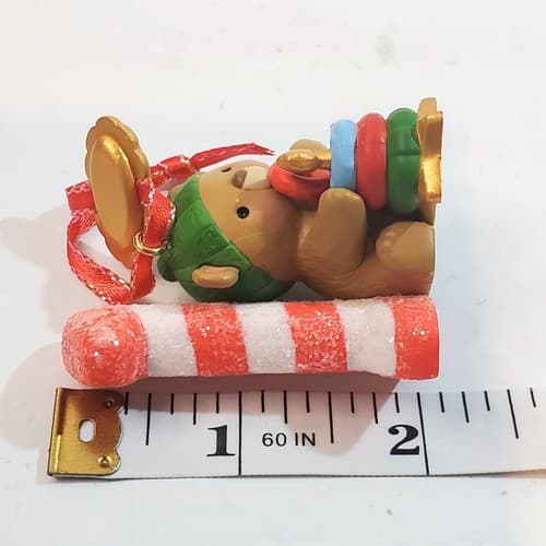 Hallmark Keepsake Age Series I Am One 1 Customize Christmas Ornament Teddy Bear - Thumbnail 5