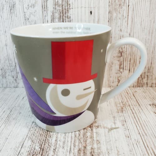 Starbucks 2011 Holiday Christmas When We're Together Snowman Coffee Tea Mug Cup