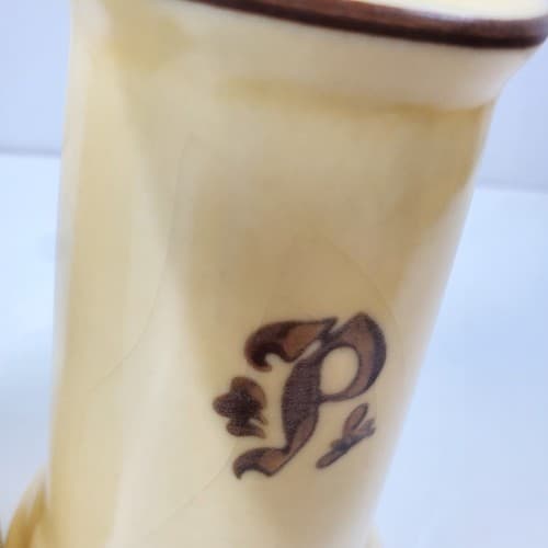 Vintage Pfaltzgraff Village Pattern Salt and Pepper Shakers Beige Brown - Thumbnail 6
