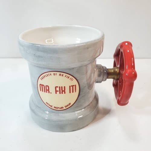 Vtg Tools of the Trade Enesco Ceramic Coffee Mug Cup I Work Best Under Pressure