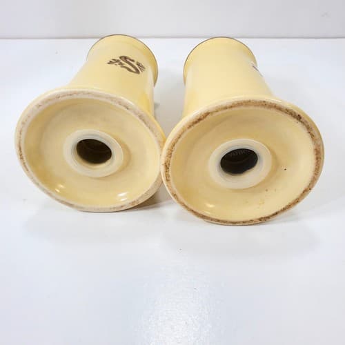 Vintage Pfaltzgraff Village Pattern Salt and Pepper Shakers Beige Brown - Thumbnail 8