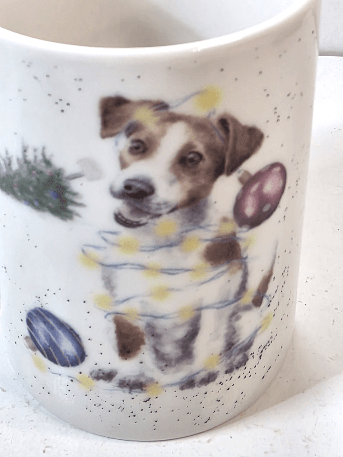 Pimpernel Wrendale Designs Santa's Little Helpers Terrier Dog Coffee Mug 10 Oz - Thumbnail 5