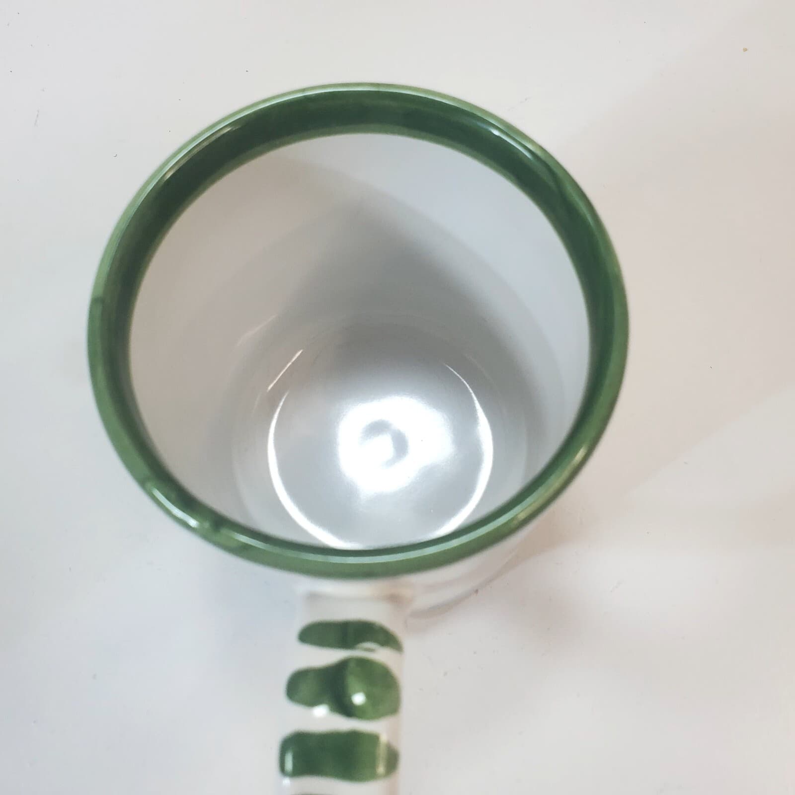 Vintage Dip. A Mano Made in Italy Ceramic Vernazza Design Coffee Tea Mug Cup - Thumbnail 5
