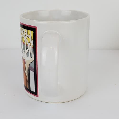 Vintage Japan Teddy Bears Family Forrest Sunset Coffee Tea Mug Cup - Thumbnail 4