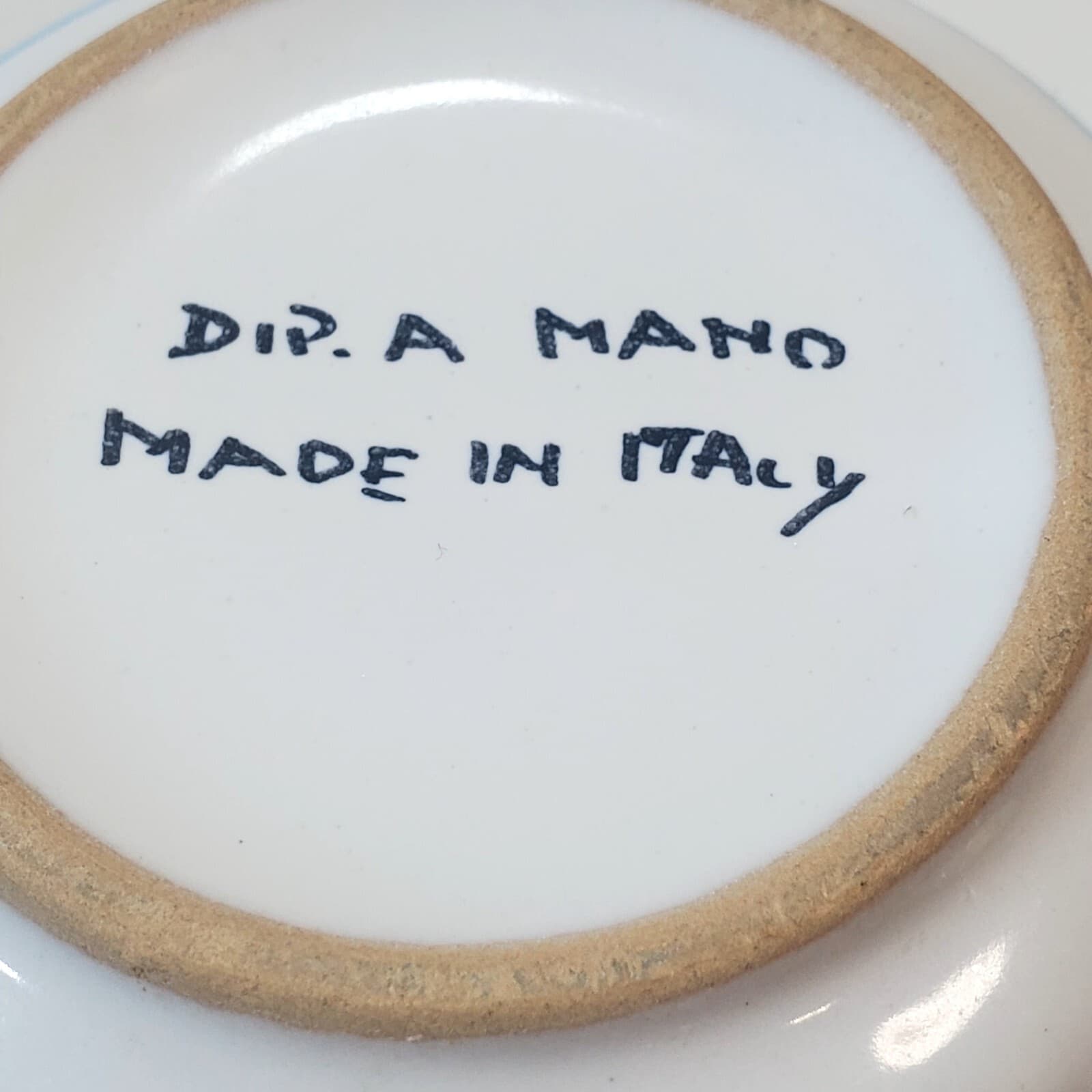 Vintage Dip. A Mano Made in Italy Ceramic Vernazza Design Coffee Tea Mug Cup - Thumbnail 7