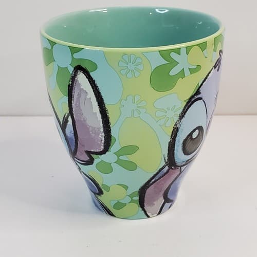 Disney Store Authentic Stitch Two-tone Green Purple Design Coffee Tea Mug Cup - Thumbnail 4
