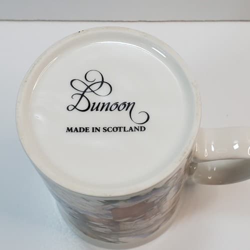 Vtg Dunoon Scotland Christmas 1993 Coffee Tea Mug Cup Robin Red Breasted Bird - Thumbnail 8