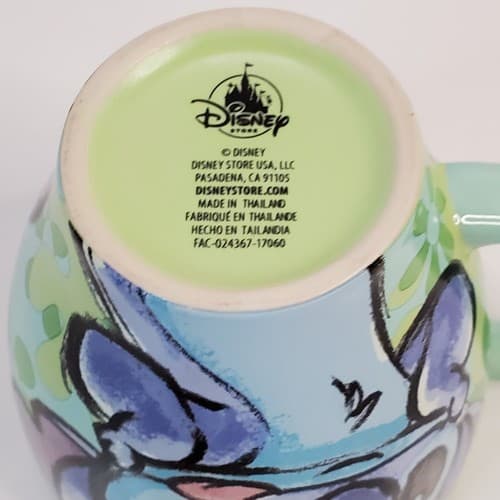 Disney Store Authentic Stitch Two-tone Green Purple Design Coffee Tea Mug Cup - Thumbnail 6