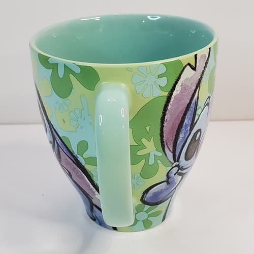 Disney Store Authentic Stitch Two-tone Green Purple Design Coffee Tea Mug Cup - Thumbnail 2