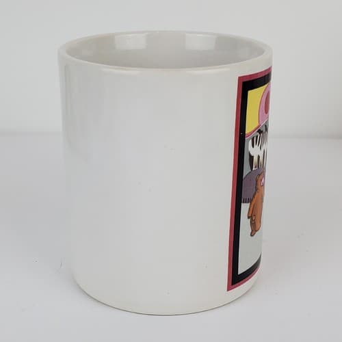 Vintage Japan Teddy Bears Family Forrest Sunset Coffee Tea Mug Cup - Thumbnail 2