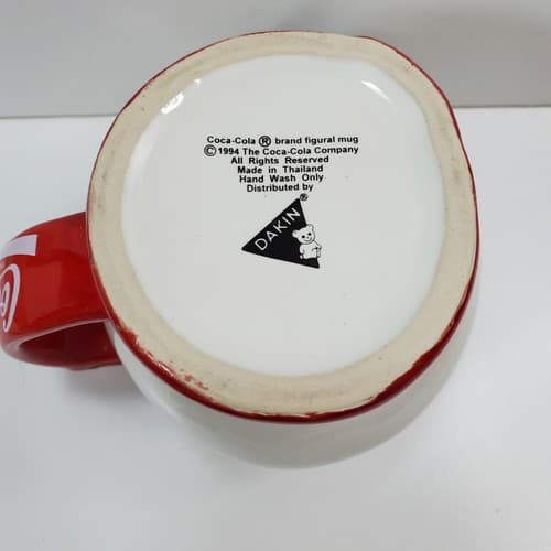 Vintage 1994 Dakin Coca Cola Polar Bear Head Coffee Mug Tea Cup Christmas Winter - Thumbnail 6