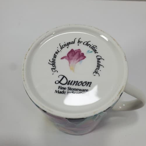Vtg Dunoon TULIPS Ashbourne Christine Chadwick Stoneware Coffee Mug Scotland 4" - Thumbnail 7