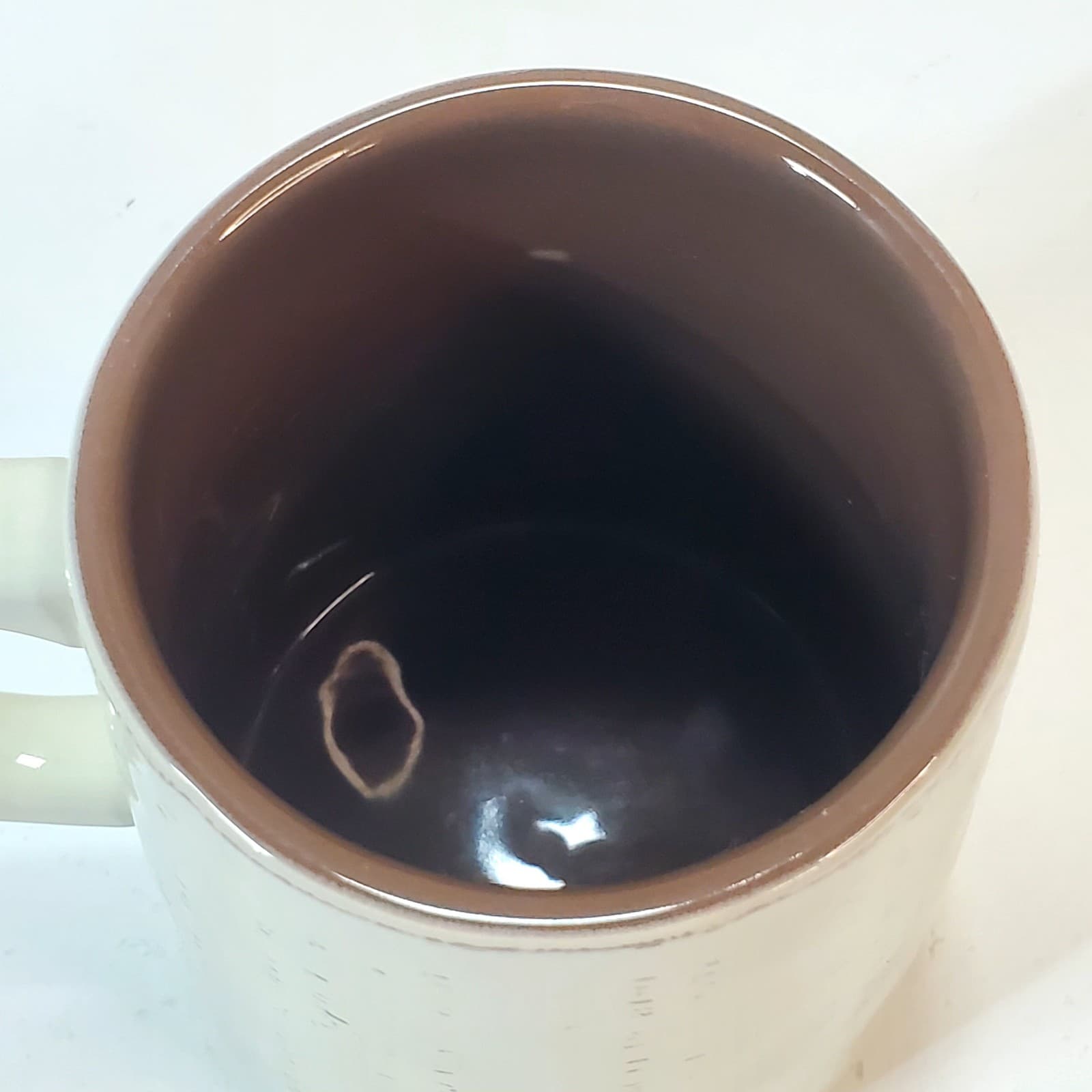 Demdaco Off White Brown Speckled Glazed P.S. I Love You SWAK Coffee Mug - Thumbnail 5