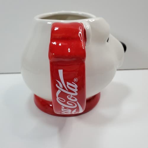 Vintage 1994 Dakin Coca Cola Polar Bear Head Coffee Mug Tea Cup Christmas Winter - Thumbnail 3