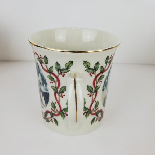 Vtg 1995 Lenox Magic Of Christmas Mug Collection Porcelain Santa's Gift Of Peace - Thumbnail 5