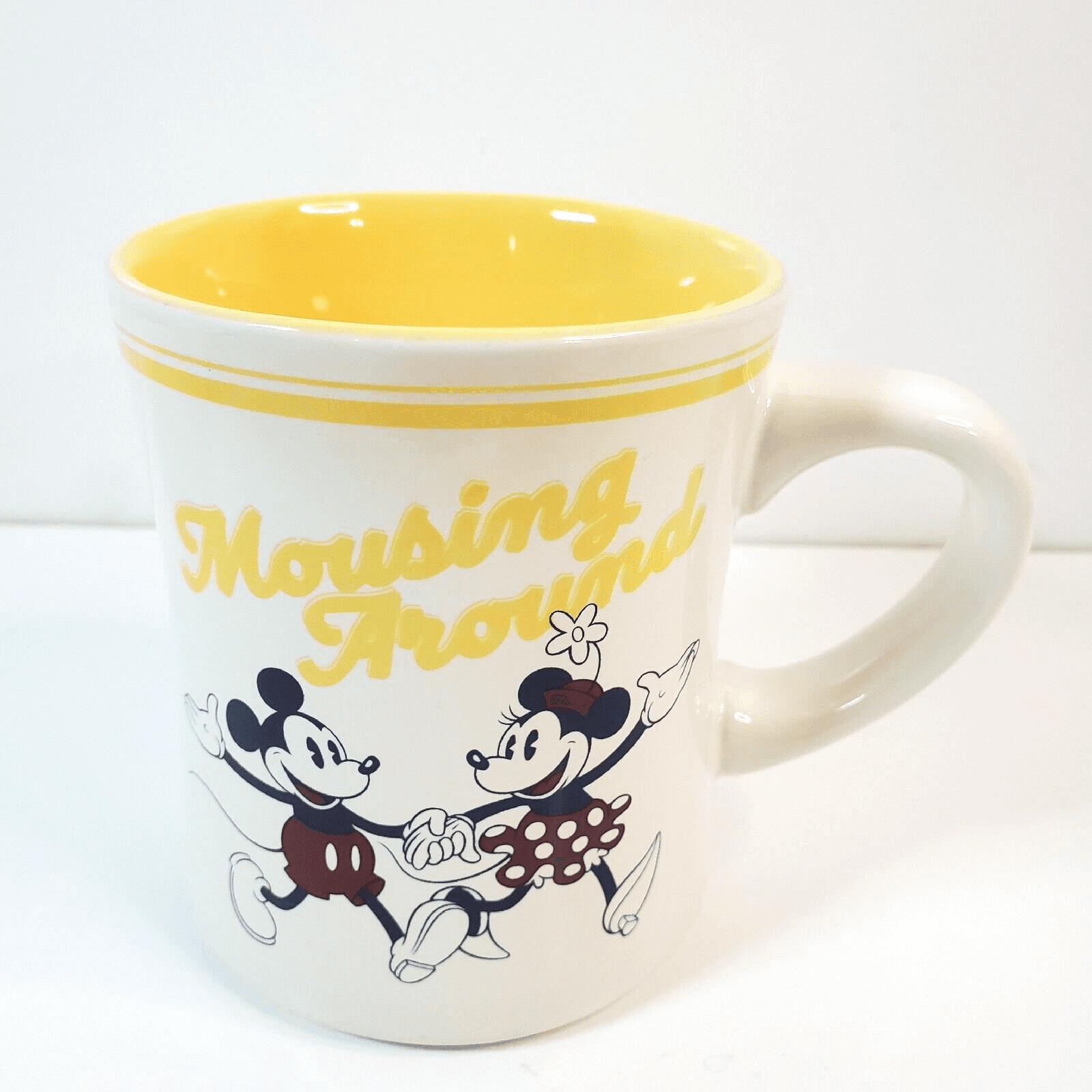 Disney Mickey Mouse & Minnie Mouse Mousing Around 12 oz. Coffee Tea Mug Cup