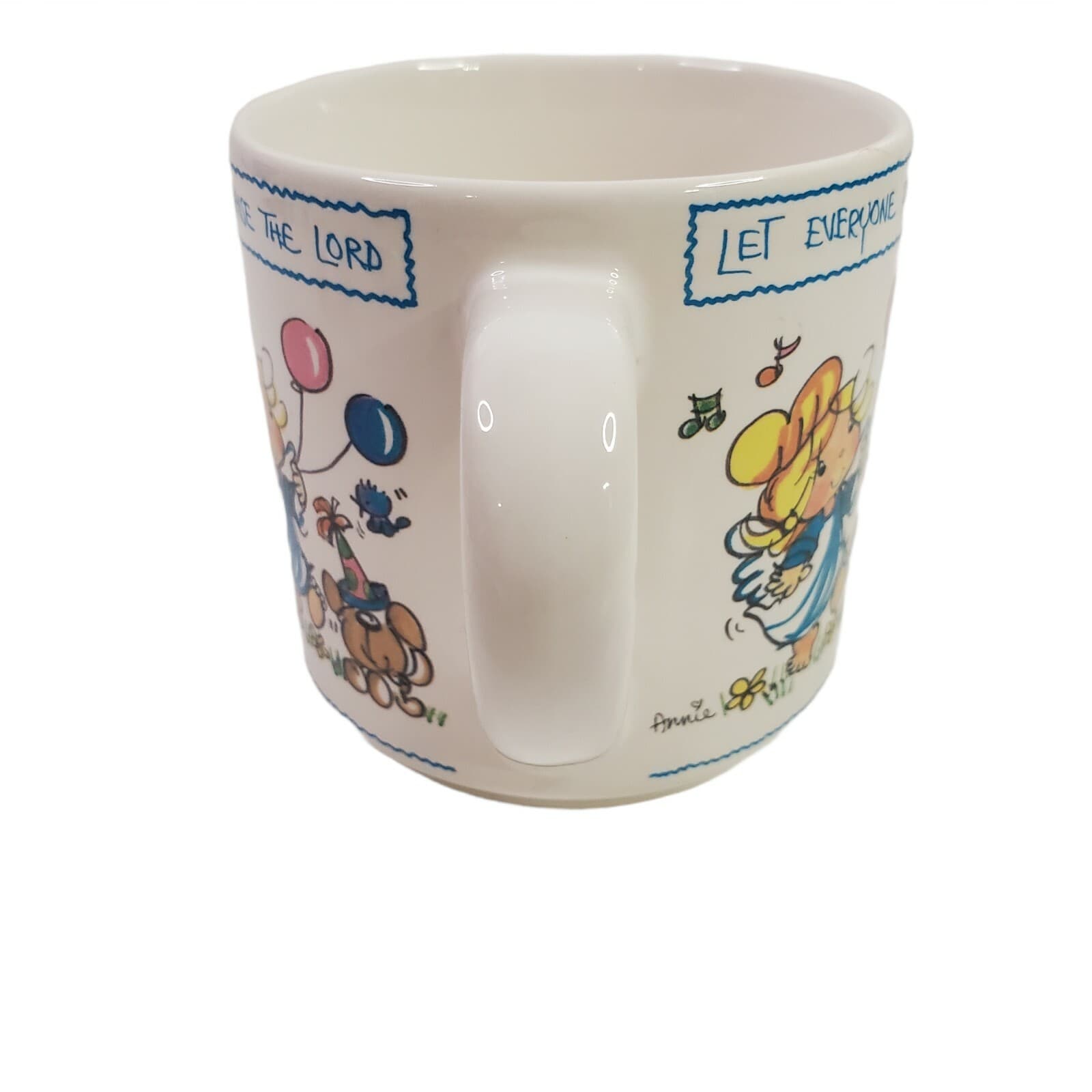 Anne Fitzgerald Coffee Tea Mug Cup 1988 Let Everyone Praise The Lord Spiritual - Thumbnail 3