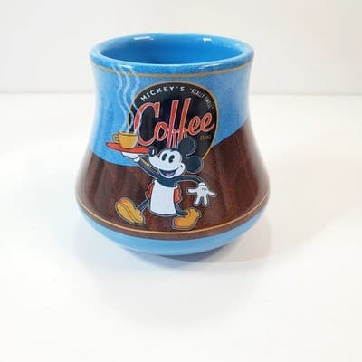 Mickey's Really Swell Coffee Brand Mug Cup Disney Theme Perks Parks No Handle - Thumbnail 5