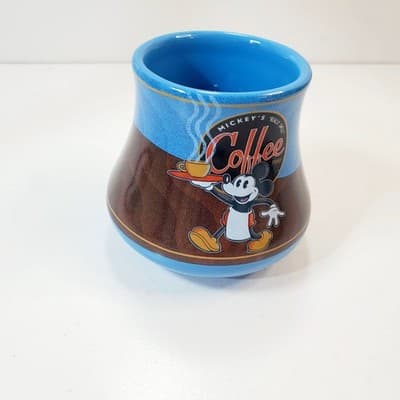 Mickey's Really Swell Coffee Brand Mug Cup Disney Theme Perks Parks No Handle - Thumbnail 3