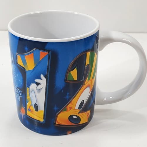 Jerry Leigh Disney 2012 Orlando Florida Mickey Pluto Colorful Coffee Mug Cup - Thumbnail 3