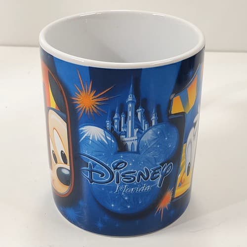 Jerry Leigh Disney 2012 Orlando Florida Mickey Pluto Colorful Coffee Mug Cup - Thumbnail 2