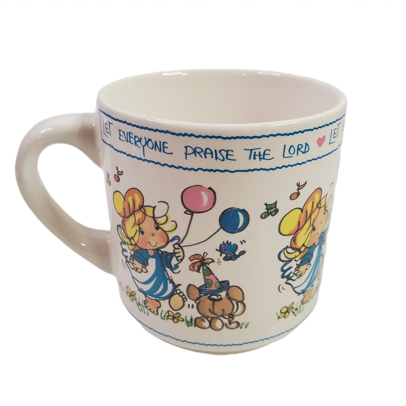 Anne Fitzgerald Coffee Tea Mug Cup 1988 Let Everyone Praise The Lord Spiritual