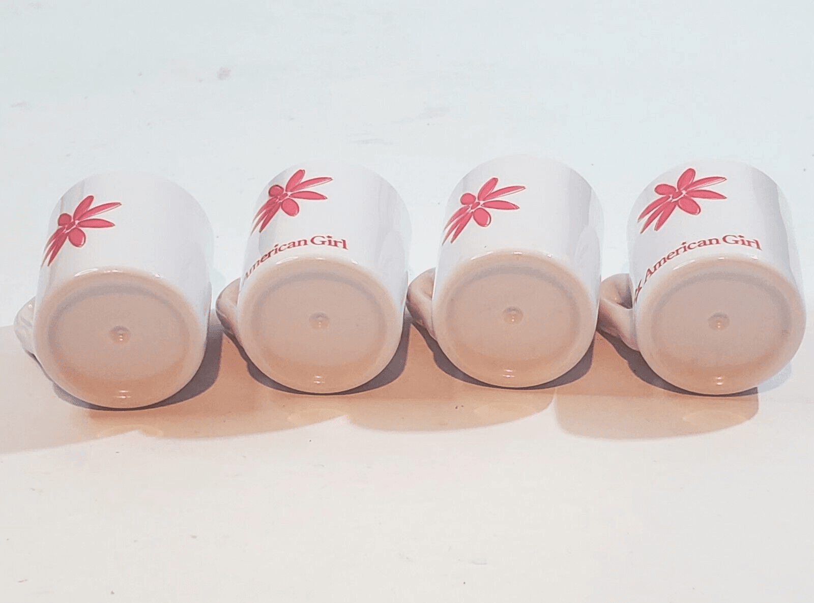 Lot of 4 American Girl Plastic Mugs Replacement Parts Coffee Cups Tea Set - Thumbnail 4