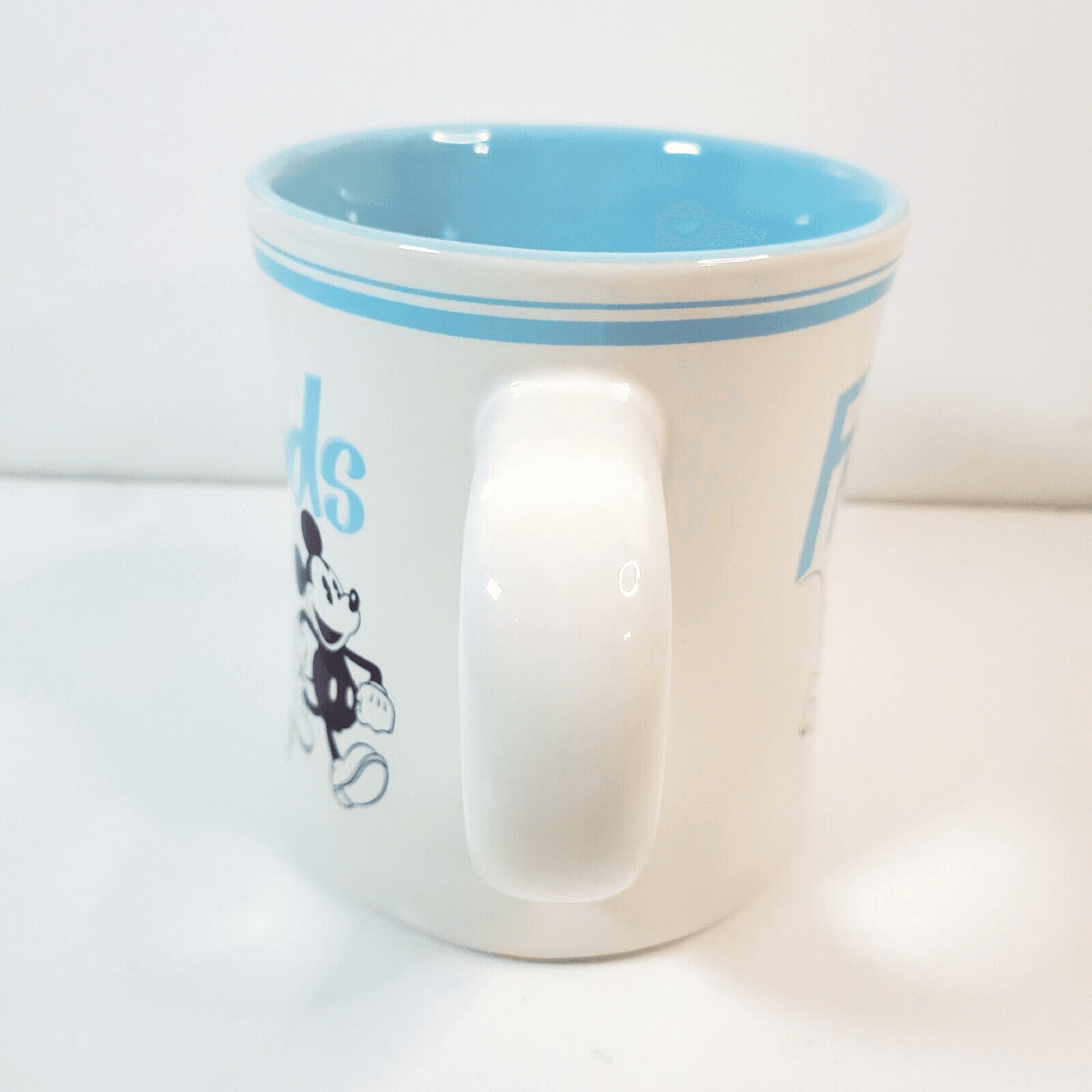 Disney Best Friends And Family Pluto and Mickey Coffee Tea Mug Cup Blue White - Thumbnail 2