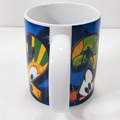 Jerry Leigh Disney 2012 Orlando Florida Mickey Pluto Colorful Coffee Mug Cup - Thumbnail 5