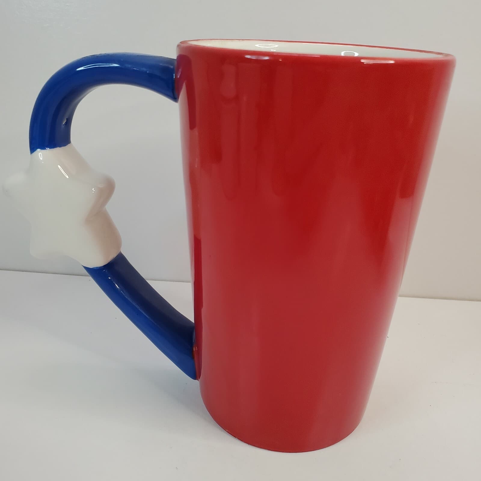 Sandra Magsamen Coffee Latte Mug Dreams Do Come True In A Land Red White & Blue - Thumbnail 4