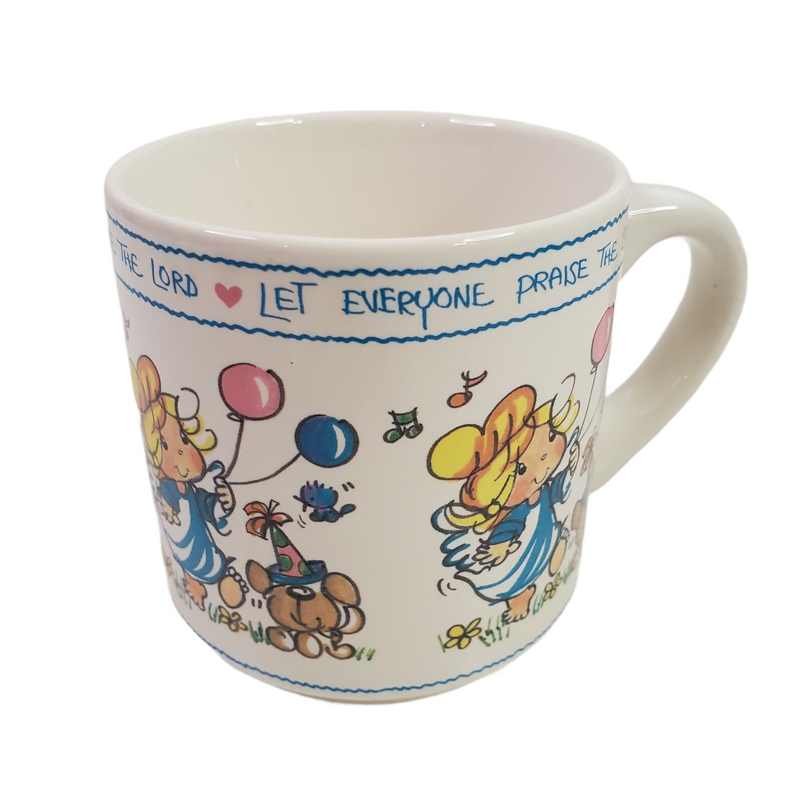 Anne Fitzgerald Coffee Tea Mug Cup 1988 Let Everyone Praise The Lord Spiritual - Thumbnail 2