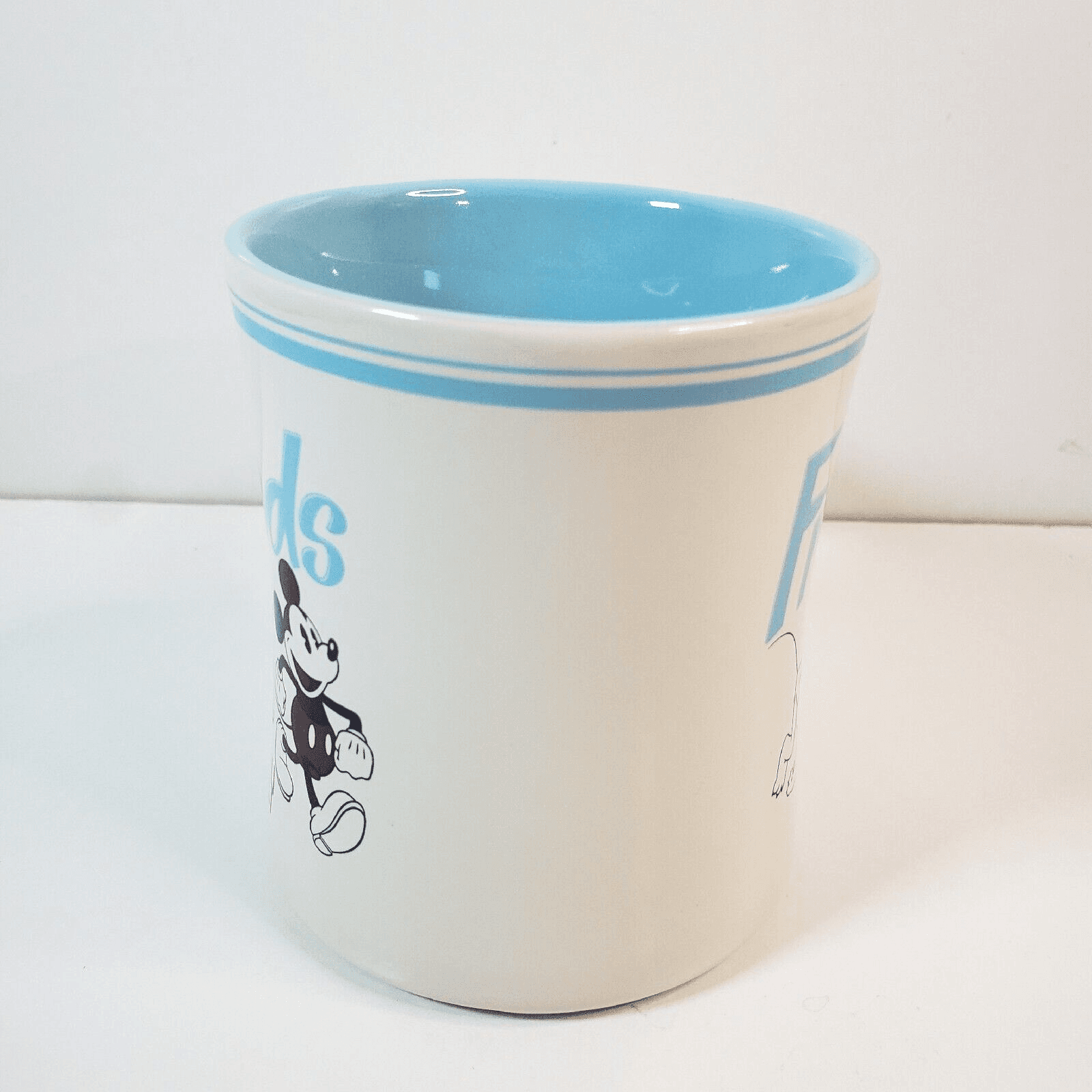 Disney Best Friends And Family Pluto and Mickey Coffee Tea Mug Cup Blue White - Thumbnail 4