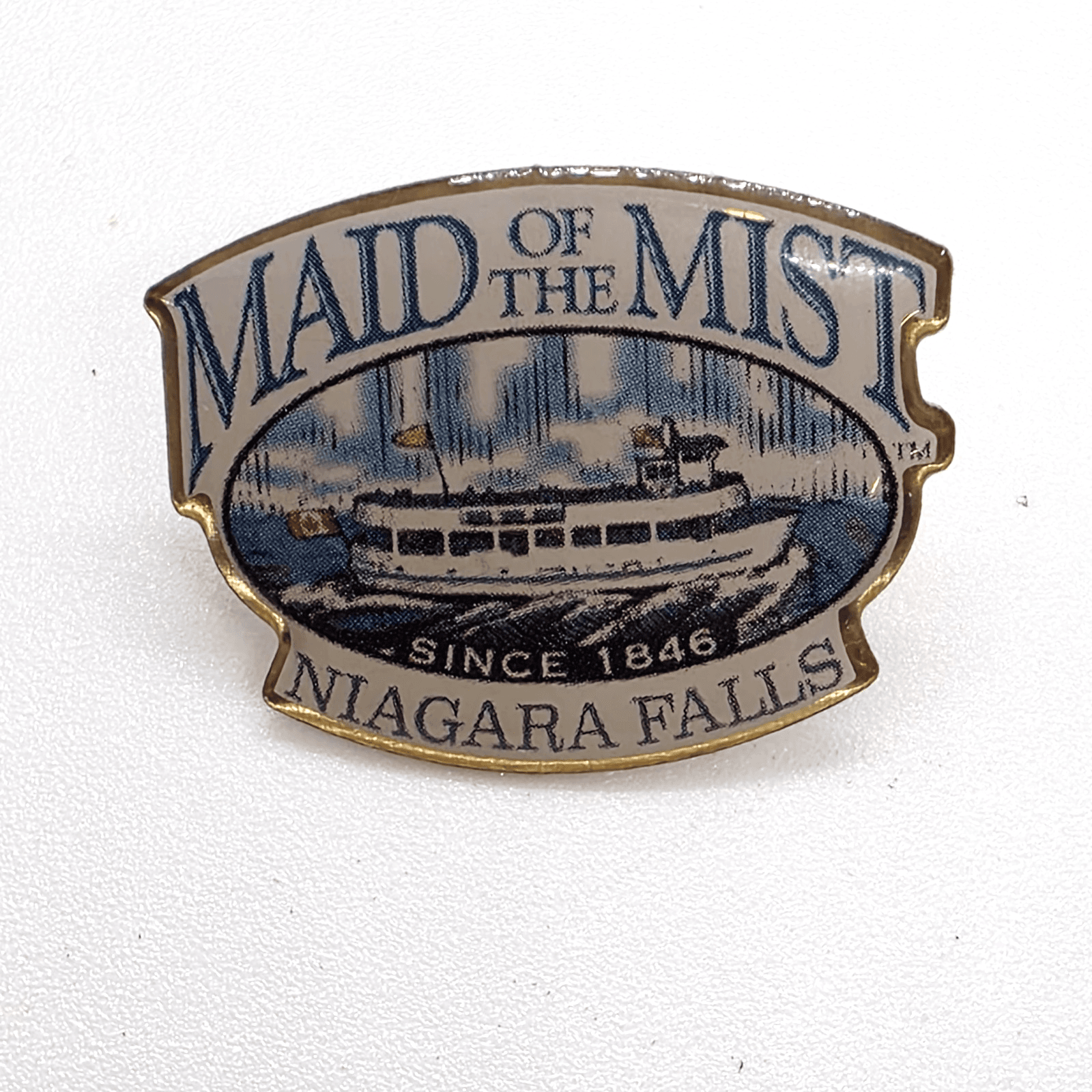 Niagara Falls Canada Maid Of The Mist Souvenir Lapel Cap Tack Pin