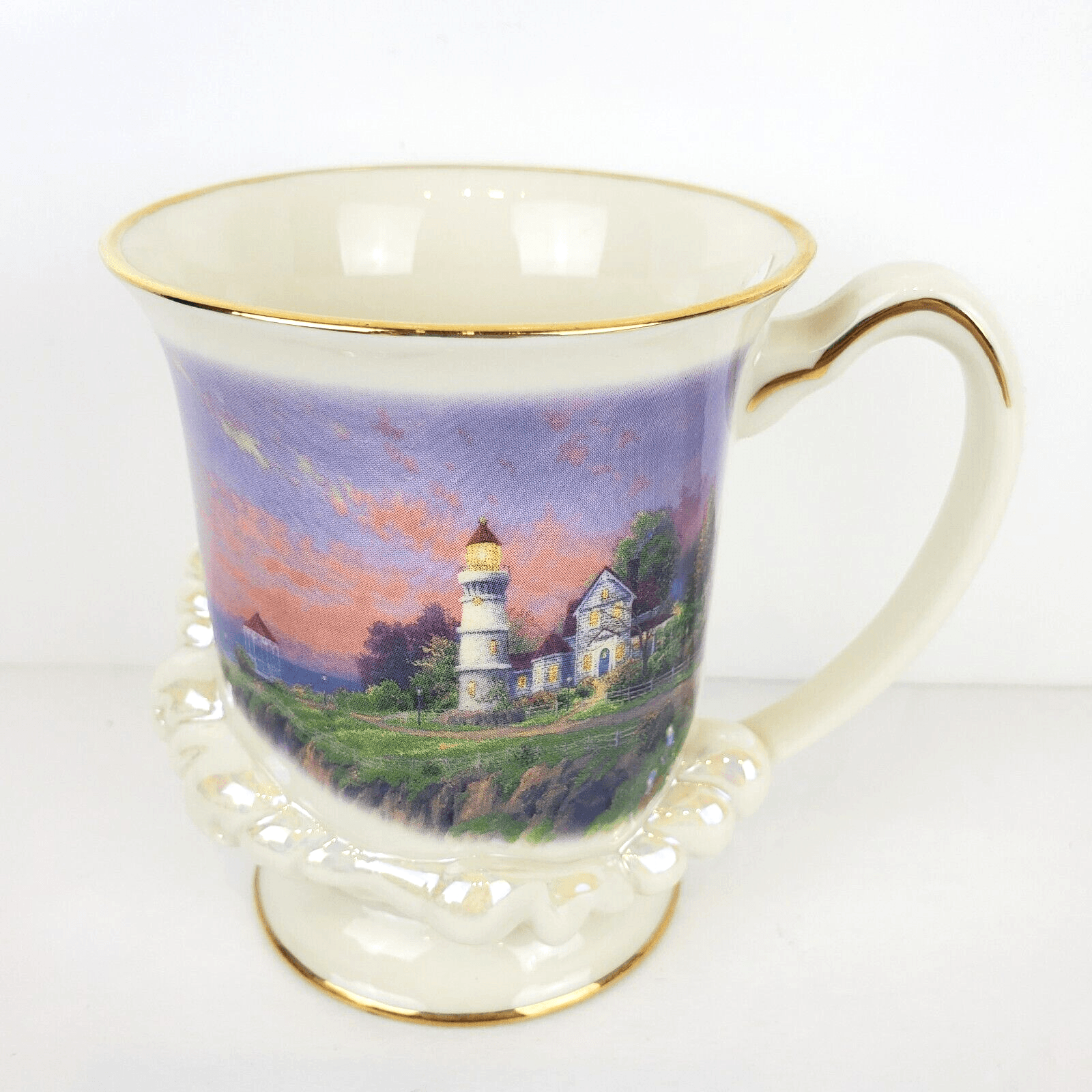 Lenox 2004 Thomas Kinkade The Seaside Lighthouse Scene 3D Mug Fine China