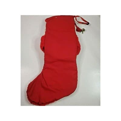 Vintage Sterling Inc Plush Santa Hat Candy Cane Lined Christmas Stocking - Thumbnail 5