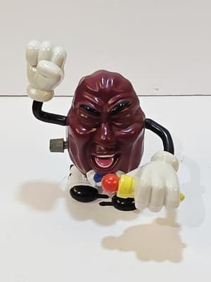 Vintage California Raisin Wind Up 1988 Calrab Applause Vinyl Toy Americana VIDEO