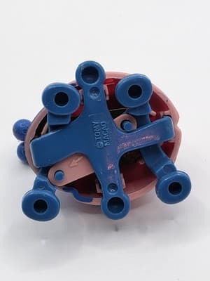 Vintage 1970s Tomy Macao Miniature Wind Up Toy Ladybug Pink Blue Antenna VIDEO - Thumbnail 4