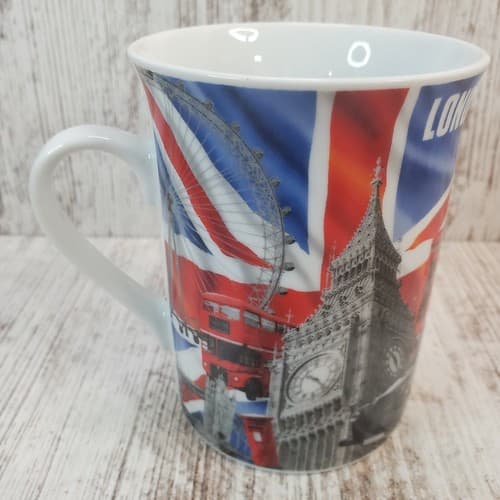 Elgate Ceramics Mug London Historical Landmarks Tower Bridge Big Ben Buckingham - Thumbnail 3