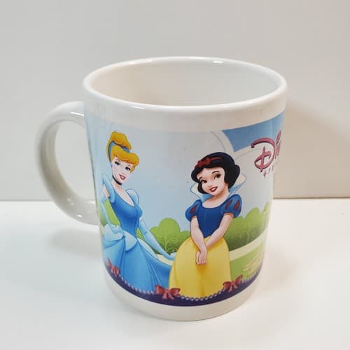 Vtg Disney Princess Ceramic Mug Houston Harvest Gift Collection Belle Snow White - Thumbnail 3