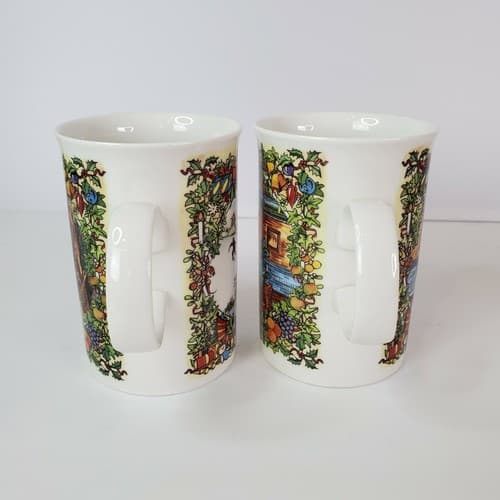 DUNOON Stoneware Christmas Cups Mugs Christmas Cheer Series Scotland Set of 2 - Thumbnail 8