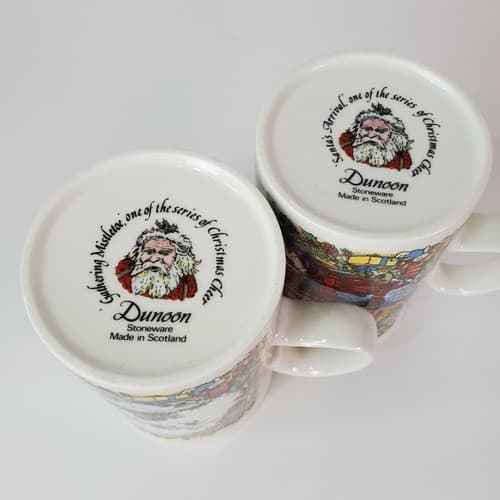 DUNOON Stoneware Christmas Cups Mugs Christmas Cheer Series Scotland Set of 2 - Thumbnail 9